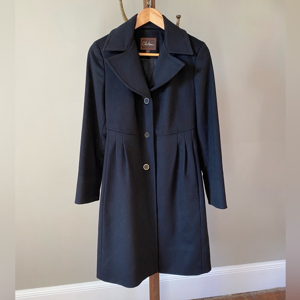 Navy Cole Haan Coat